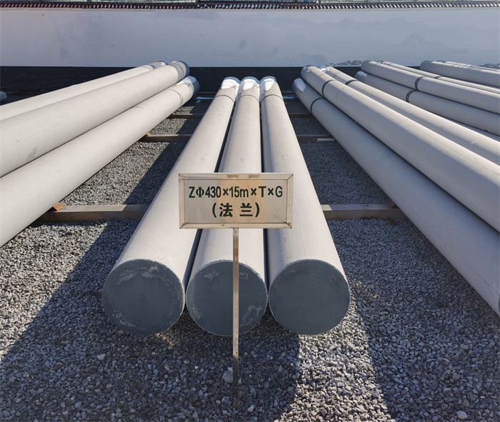 鹤城430×15米×T×G砼电力电杆